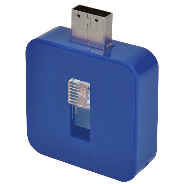 USB flash-карта Akor (8Гб) синяя с нанесением логотипа развертка 1