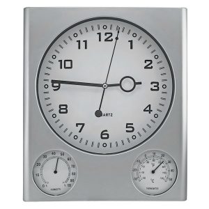 Часы настенные с термометром и гигрометром с логотипом