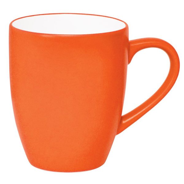 Кружка Milar оранжевая с нанесением логотипа