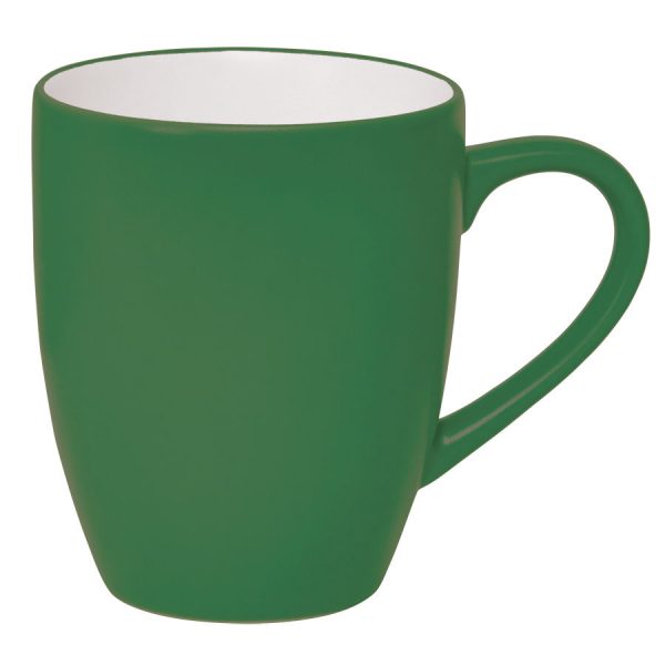Кружка Milar зеленая с нанесением логотипа
