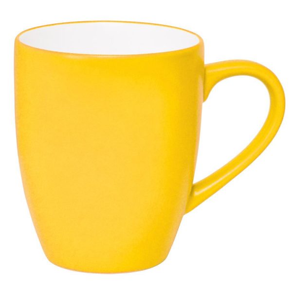 Кружка Milar желтая с нанесением логотипа