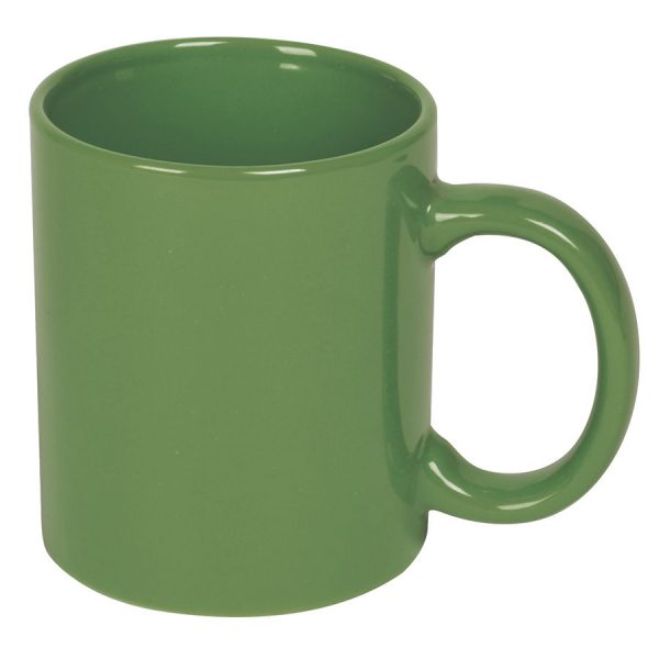 Кружка керамическая зеленая с нанесением логотипа