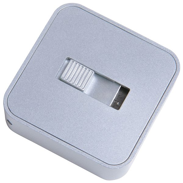 USB flash-карта Akor (8Гб) серебристая с нанесением логотипа развертка 1
