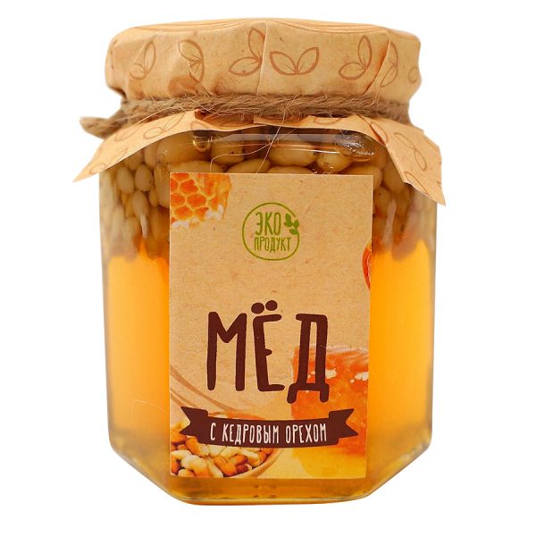Набор Кедровый бутылка кедровый мед с логотипом